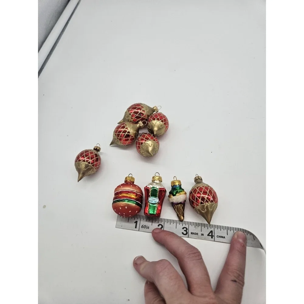 Lot Of 9 Mini Christmas Ornaments